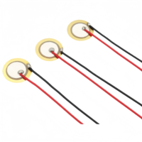 Plaque de fil à souder en cuivre de 15mm Tampons bipolaires Plaque en céramique électrique piézo-électrique en céramique 11mm Jouet Composants électroniques Buzzer