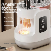 Nouveau Nettoyeur de pinceaux de maquillage électrique professionnel 3 en 1 avec UV et chargement USB pour toutes les tailles, usage domestique