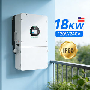 อินเวอร์เตอร์พลังงานแสงอาทิตย์แบบไฮบริด Grandtech 120V ระบบแยกเฟส 15KW 16KW 18kw 18KVA รองรับระบบกริด 240V คลื่นไซน์บริสุทธิ์ 48V AC MPPT สำหรับใช้ในบ้าน - Product Image 4