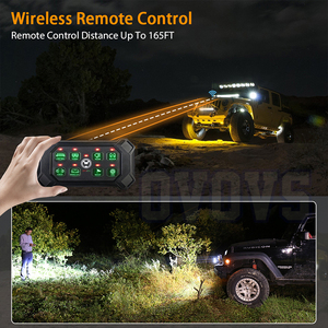 Caja de interruptor remoto inalámbrico OVOVS, Control de Panel de Interruptor táctil Led Universal de 8 entradas para coche, camión, todoterreno, ATV, SUV - Product Image 2