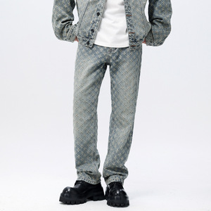 Nouveau jean slim droit taille mi-haute en denim noir pour homme, collection Printemps/Été, style européen - Product Image 1