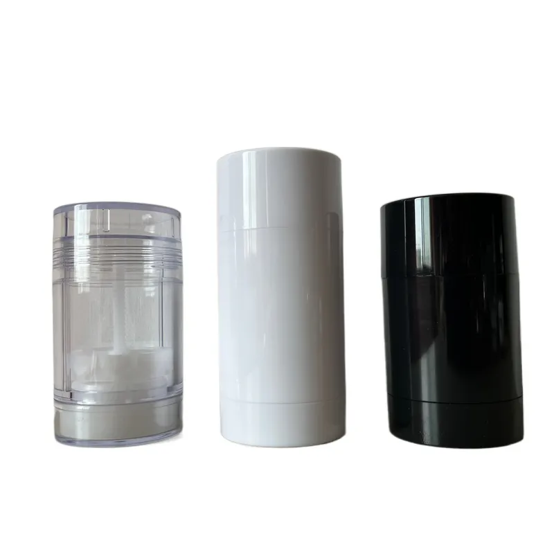 Круглая дезодорантная белая туба с эффектом пуш-ап 50 мл для солнцезащитного/черного косметического контейнера для мужчин, кисть для бритья