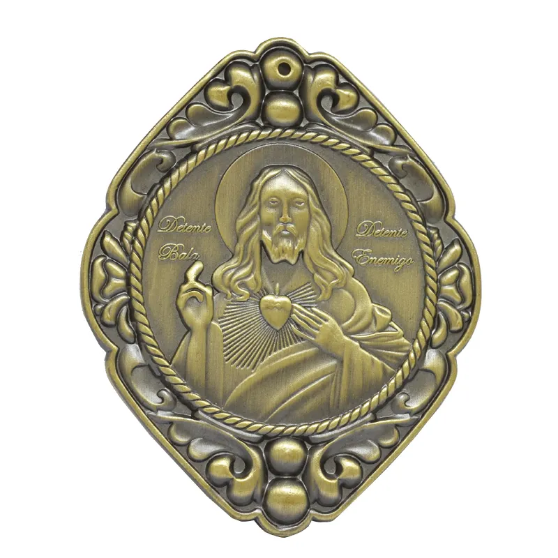 Kasachstan Saint Freimaurer Medaille Anhänger Holy Family Center Stück Metall Wunder Gnade 2D Medaille Katholische Gewohnheit