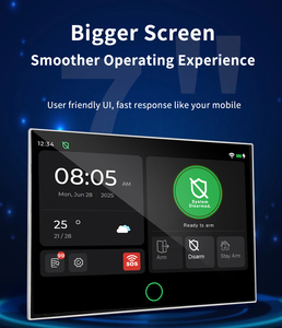 Système d'alarme domestique sans fil OEM 433 MHz ABS Wi-Fi 4G compatible avec l'application Tuya, écran tactile 7 pouces, sirène intégrée - Product Image 3