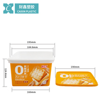 Boîtes à biscuits jetables en plastique PP IML de 3000 ml pour la maison