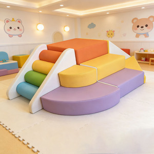 Échelle d'escalade en bois <span class=keywords><strong>pour</strong></span> bébé avec coussin souple - <span class=keywords><strong>Jouet</strong></span> d'entraînement sensoriel - Toboggan d'escalade multifonctionnel <span class=keywords><strong>pour</strong></span> enfants - Product Image 6