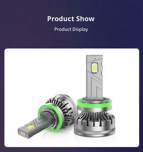 Đèn pha ô tô LED New Night Knight F2 3570, đèn sương mù, 6000K, 12V, bóng đèn ô tô cho <span class=keywords><strong>H1</strong></span>/H7/H4/9005/HB3/9006/H8/H11, lắp đặt phổ thông - Product Image 1