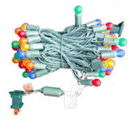 Lampu Natal LED G12 Bersertifikasi UL Kelas Komersial Lampu String Raspberry Tahan Air Tinggi untuk Luar Ruangan Lampu Pohon Natal IP65
