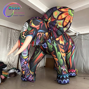 Custom <strong>Inflatable</strong> Wildlife <strong>Inflatable</strong> Elephant <strong>Inflatable</strong> Animal Mascot <strong>Giant</strong> Blow Up Camouflage Elephant