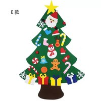 Kit de décoration de sapin de Noël en feutre 100 % polyester écologique Montessori DIY pour enfants
