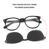 Zuoconchen-lunettes de soleil polarisées à clip, aimantées, pour unisexe, œil de chat, nouvelle collection