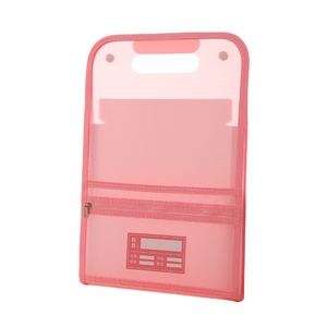 Nhà máy trực tiếp giá A4 Kích thước PP nhựa mở rộng bìa cứng nút rõ ràng tài liệu túi điều hành thư mục tập tin cho văn phòng - Product Image 1