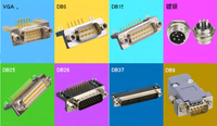 Avec vis fixe dp9 dp15 dp25 dp37 connecteur mâle femelle Plaque d'insertion type D-Sub DB9 DB15 DB25 DB37 9/15/25/37 broches