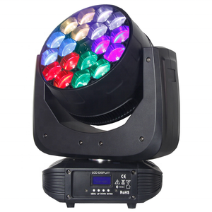 Dẫn Chuyển Động Rửa Đầu <span class=keywords><strong>Zoom</strong></span> 18X15W RGBW 4in1Bee Mắt - Product Image 1