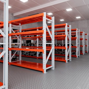 Factory 4-Layer Boltless Adjustable Rack 200kg Corrosion Protected Garage Warehouse Racks <strong>Industrial</strong> <strong>Shelving</strong> <strong>Units</strong> - Product Image 5