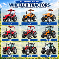 Traktor Roda Pertanian 50HP 70HP 4x4 dengan Trailer Tugas Berat, Kabin AC, Mesin & Pompa - Traktor Pertanian EPA