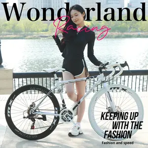 Bicicleta de Piñón Fijo de Velocidad Variable <span class=keywords><strong>para</strong></span> Adultos y Estudiantes, Bicicleta Ultraligera <span class=keywords><strong>para</strong></span> Hombres y Mujeres, Moderna, de Alta Gama, <span class=keywords><strong>para</strong></span> Carreras en Carretera y Desplazamientos Diarios, con Doble Freno de Disco - Product Image 4