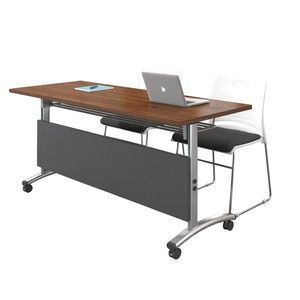 Meubles de bureau modernes pour salle de formation, bureau de formation à plateau rabattable, <span class=keywords><strong>table</strong></span> de conférence pliable avec roulettes - Product Image 1