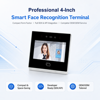 Système de suivi du temps de travail des employés Easco 4 pouces 1G+8G, machine de pointage biométrique Android avec reconnaissance faciale, plateforme cloud gratuite, Wi-Fi
