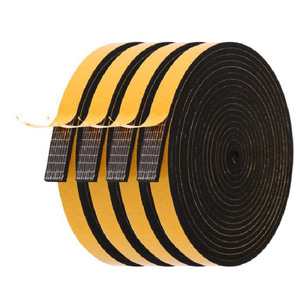 Rollo de espuma EPDM impermeable e ignífuga de 2000x25x10mm, tira autoadhesiva de sellado para puertas y ventanas - Product Image 5