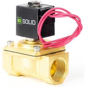 États-Unis Vanne solénoïde en laiton massif 1 pouce 12V CC normalement fermée pour le contrôle de l'eau - Product Image 3