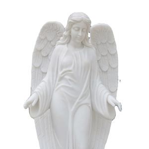 Vida tamanho anjo jardim estátua pedra mármore figura escultura granito estátua moldes suporte decoração para venda - Product Image 1