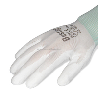 Gants de travail Seeway XL en tricot sans couture enduit de PU avec poignée lisse en polyuréthane sur la paume Gants de sécurité de protection légers