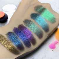 Palette de fards à paupières DIY 90 couleurs, effet lumineux, métallique, multichrome, duochrome, mono ou duo chrome, fard minéral pressé à sec