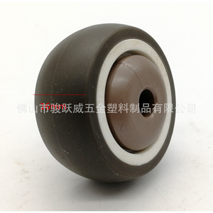 Rueda de TPR para Muebles, 38 mm de Diámetro, con Rodamiento Silencioso - Product Image 2