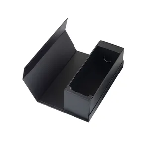 Luxury <b>bottle</b> folding cardboard magnetic paper packaging gift wine <b>box</b>, customizable according to demand - Product Image 2