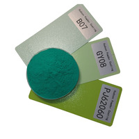 Revêtement en poudre électrostatique thermodurcissable vert clair personnalisable en boîte de 20 kg pour peinture de meubles de bateau, écologique et résistant aux intempéries