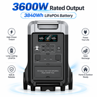 Générateur portable à grande capacité de stockage d'énergie solaire 3600W avec batterie LiFePO4 pour la maison, l'extérieur et les situations d'urgence OEM