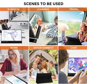 Sibolan Độ sáng 600 100% gam màu 15.6 inch UHD 4K màn hình di động Type-C với trường hợp đứng màn hình cảm ứng cho máy tính xách tay - Product Image 6