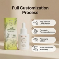 Sérum capillaire botanique aux peptides avec 95 % d'ingrédients naturels, renforce les follicules, OEM/ODM, marque privée, vente en gros, personnalisé