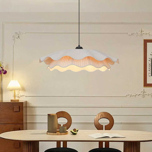 Lampe suspendue de style français, ronde, E27, lumière chaude, pour salon et salle à manger - Product Image 1