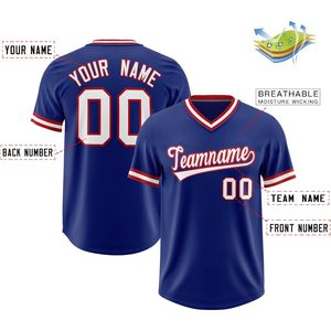 Maillot de baseball personnalisé à col en V unisexe pour adulte, anti-humidité, avec nom d'équipe sublimé, impression 00, vêtements de sport - Product Image 2