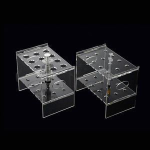 Soporte para jeringas CIDA, estante de fijación, soporte de plástico para pipetas y pajuelas, estante para tubos de ensayo resistente a altas temperaturas, ácidos y álcalis, GMP - Product Image 4