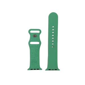 สายนาฬิกาซิลิโคนสลักลายสำหรับ Apple <span class=keywords><strong>Watch</strong></span> สายรัดข้อมือซิลิกาเจลแกะสลักลายเรเดียม สายนาฬิกาสมาร์ทวอทช์แบบเปลี่ยนได้ ขนาด 38 มม. 42 มม. - Product Image 6