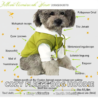 Vêtements de mode pour animaux de compagnie – Sweat à capuche pour chien 100 % coton, doublure polaire écologique, hiver, sport, coutures contrastées, chaud, design deux pièces, coloré