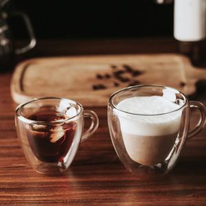 Tazza a forma di <span class=keywords><strong>cuore</strong></span> in vetro trasparente a forma di amore tazza da tè ad alta capacità tazza da caffè fatta a mano amanti del vetro a doppio strato Mark Cup - Product Image 6