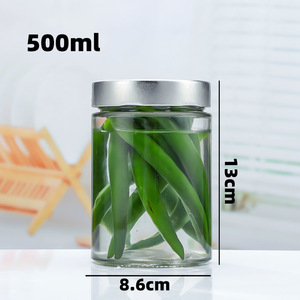 Wholesale Freezer Safe Glass Storage Jars Airtight Containers for Pickles Caviar <strong>Honey</strong> &amp; Jam-Stackable <strong>Set</strong> - Product Image 4