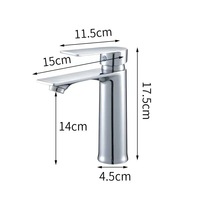 Robinet Mitigeur Mural Encastré pour Lavabo, Monocommande en Acier Inoxydable Chromé pour Salle de Bain