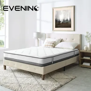 Hotel Bedroom compress roll up massage foam pocket spring mattress king queen size