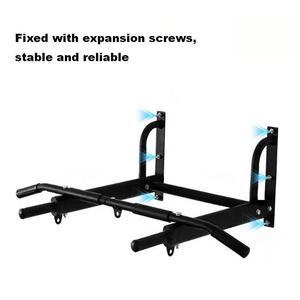 Barre de traction réglable de haute qualité et durable pour usage commercial, noire, nouvelle poignée de porte, supports de dips pour entraînement de force en intérieur - Product Image 4