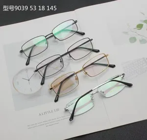 Para gafas de lectura aleación cuadrada hombres marcos ópticos hombres gafas