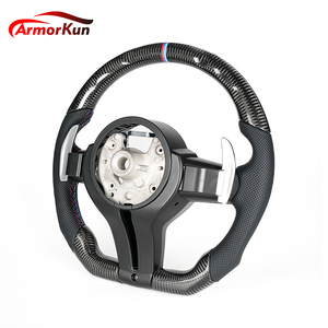 Volante in Fibra di Carbonio Premium Personalizzato con Impugnature Perforate per <span class=keywords><strong>BMW</strong></span> Serie <span class=keywords><strong>E</strong></span> F X1 X3 <span class=keywords><strong>X5</strong></span> - Product Image 2