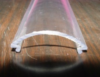 Tube en plastique polycarbonate transparent avec couvercle de lumière pour diffuseur LED