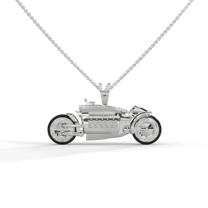 Colgante Inspirado en el Hindúismo Religioso de Torque One, Elaborado con Plata Premium y Acabado en Oro Blanco de 18K, Lujoso, Moderno y Atrevido - Product Image 4