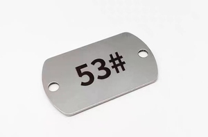 Tùy chỉnh bảng tên nhôm Anodized hiện đại, bảng tên đúc và nhãn kim loại in màn hình - Product Image 5