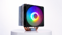 4 Heat Pipe ARGB Tower CPU Cooler with 130mm Hydraulic PWM Fan, 120W TDP, Compatible with LGA115X AM4 Factory in Stock Wholesale